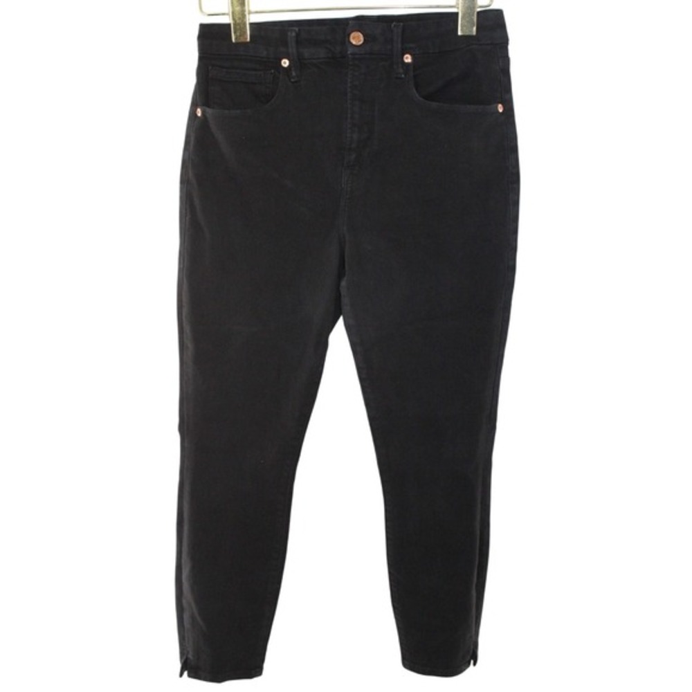 Good American Good Waist Skinny Jeans High Rise GWCSS001T Black 28